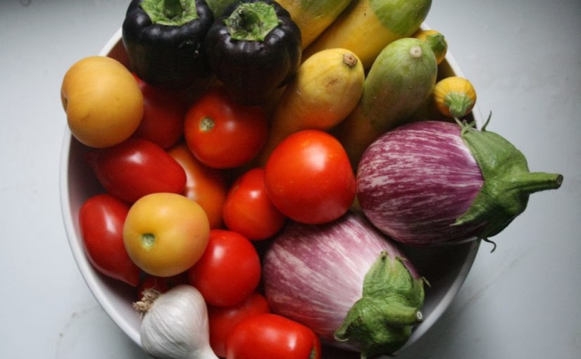 Temperos, verduras e legumes na Itália. Palavras italianasianas