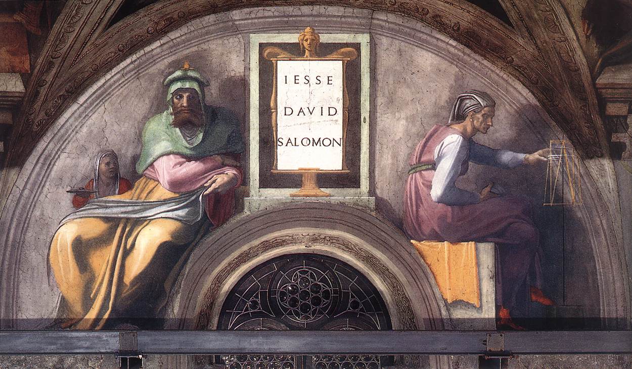 Jessé, Davi e Salomão, Capela Sistina